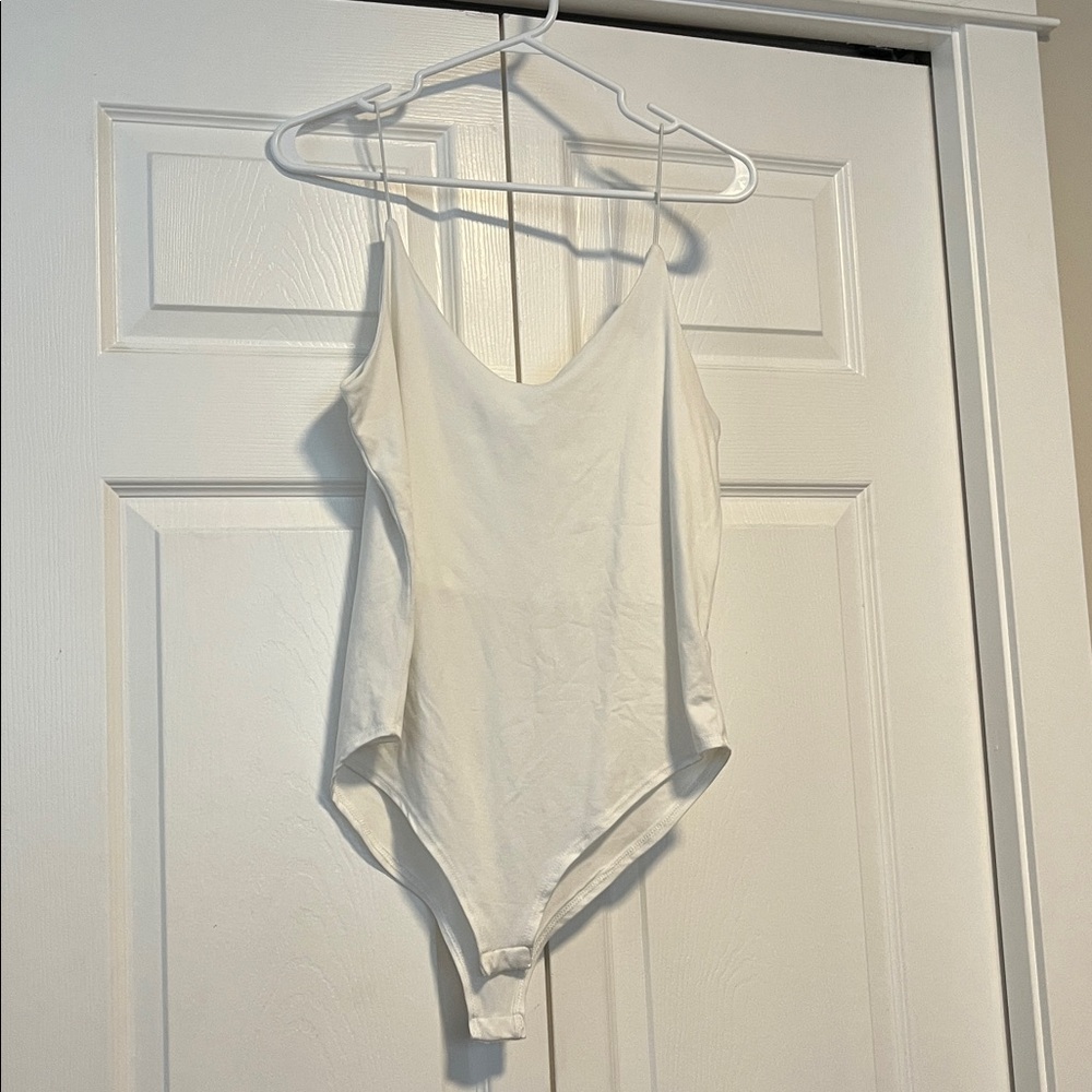 Gaze Ivory Spaghetti Strap Bodysuit